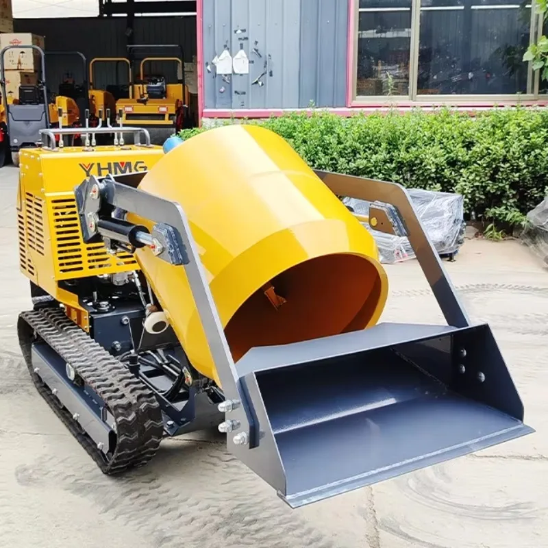 YG Customized 2024 New Trend Mini Concrete Mixer Dumper Truck Crawler Loader Skid Loaders 200L/400L Briggs Stratton Engine CE Ce