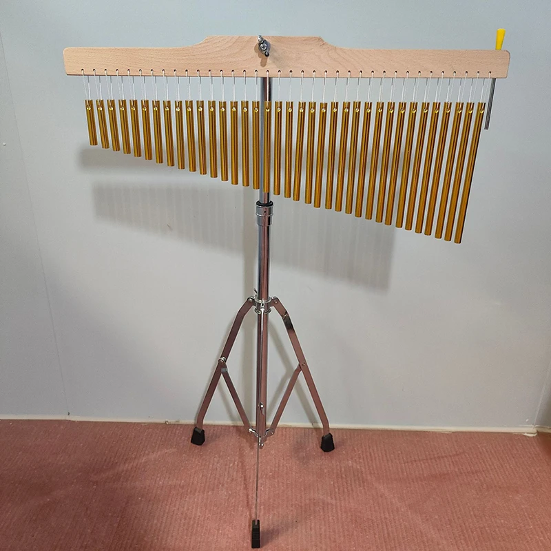 Aluminum Wind Chimes 36 Tones Sound Healing Yoga Meditation Bell Sound Beam with Bracket Professional Percussion Instruments