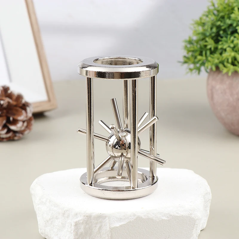 UNMATCHED Metal Cage Star Tooth Brain Teaser, klassische Puzzles High IQ Magic Game für Kinder und Erwachsene