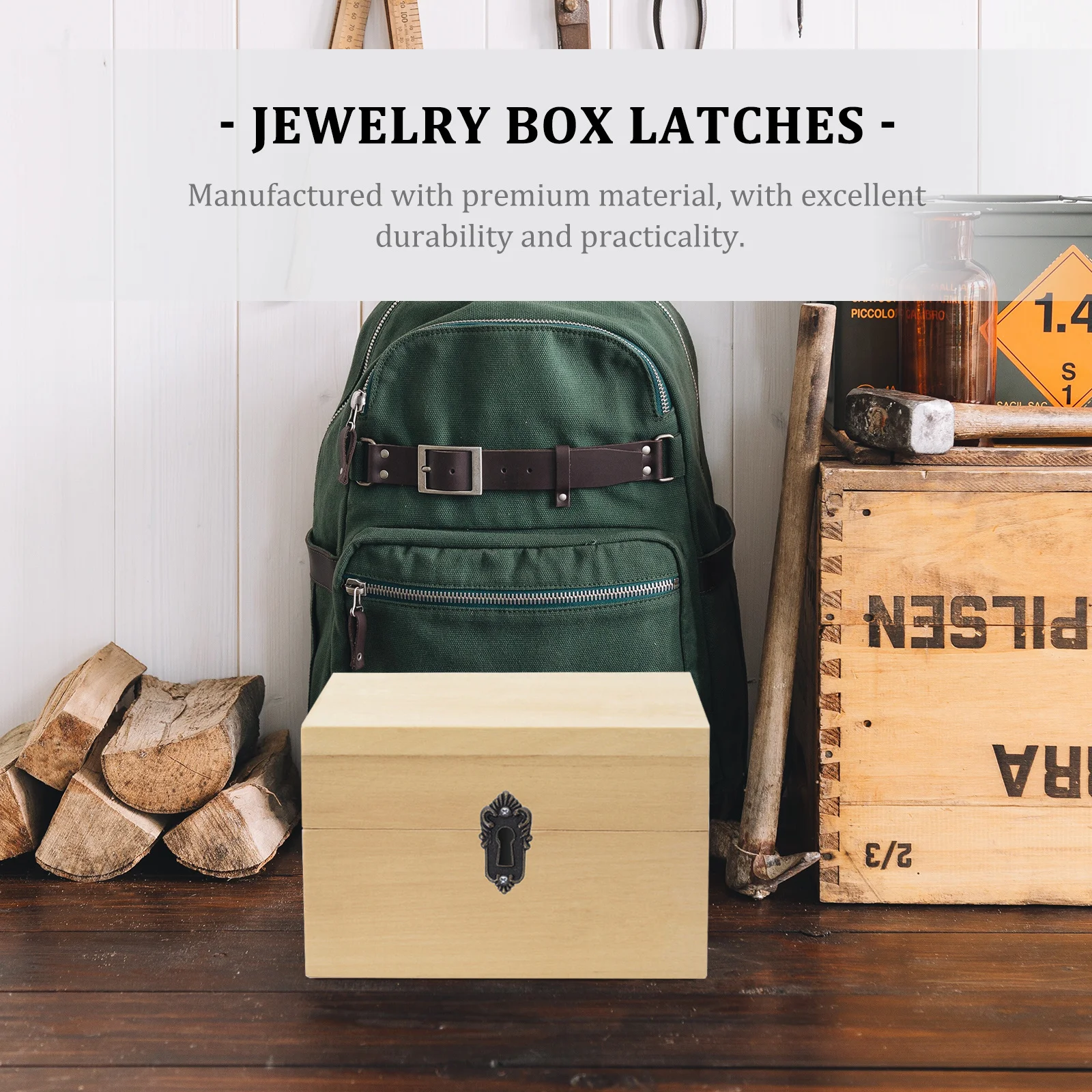 

2pcs Drawer Locks Retro Metal Latches For Jewelry Box Vintage Cabinet Furniture Locks Decorative Cupboard Latches