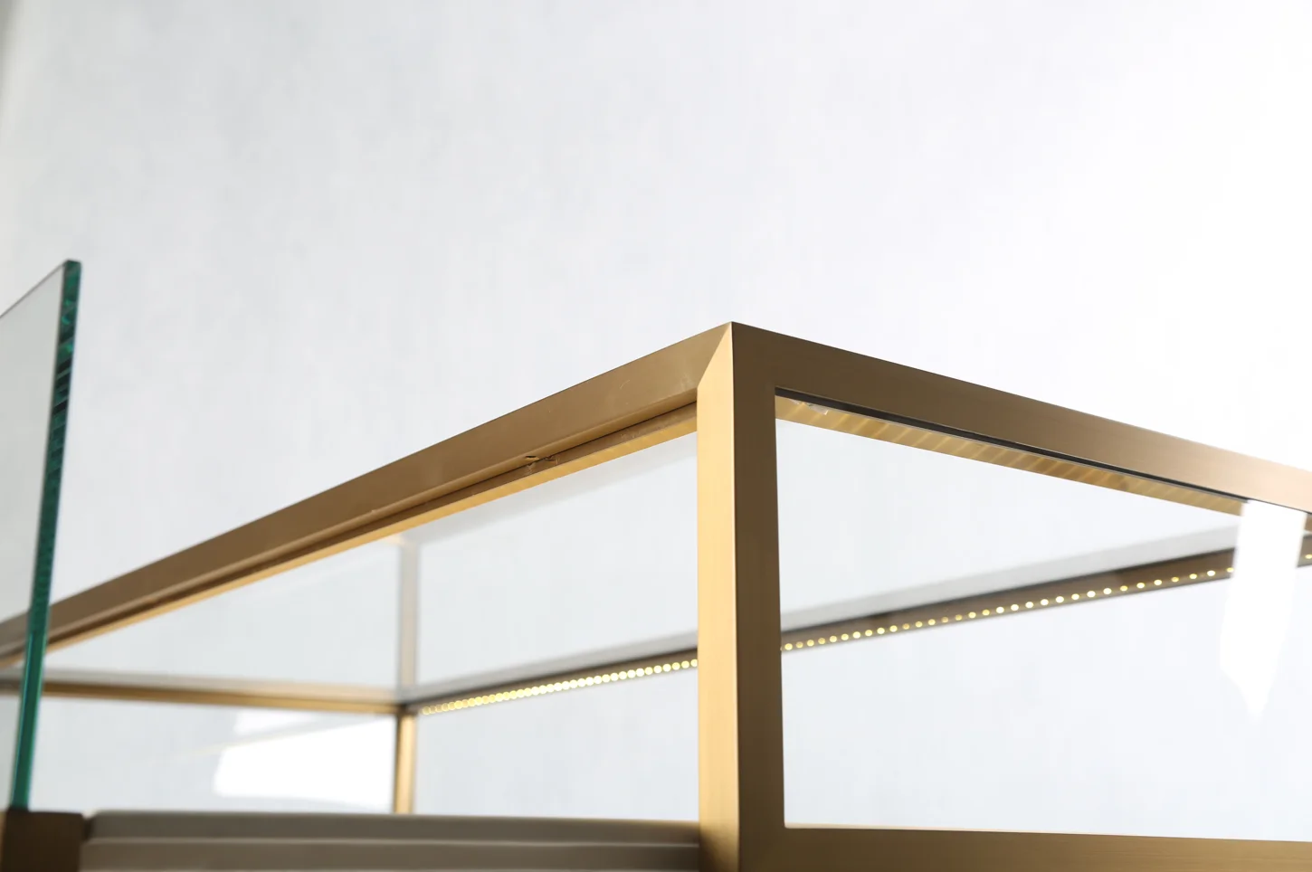 Custom.All Power glazen parfum sieraden display showcase tafel lauxry kast voor winkelcentrum