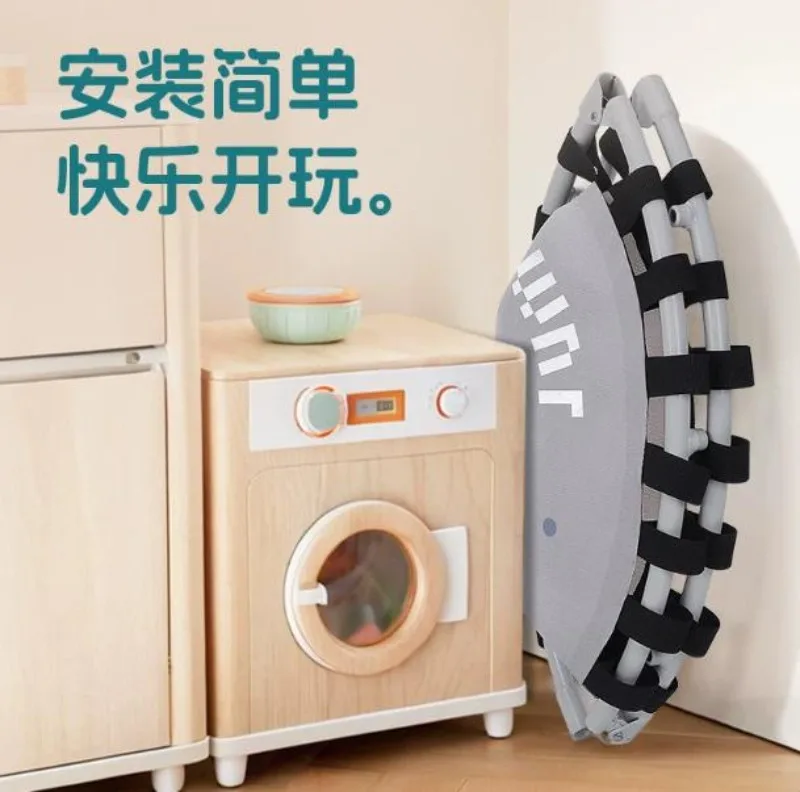 Foldable Silent Mini Trampoline Anti‑Slip Space Saving Indoor Home Rebounder for Adults  Jump Daily Workout Physical Exercise