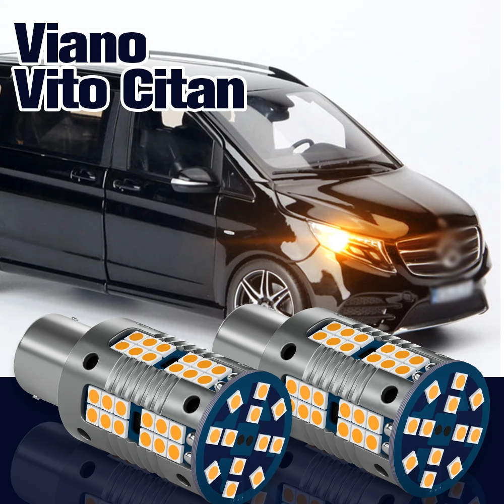 

Turn Signal Light Bulb 2pcs LED Turning Lamp For Mercedes Benz Viano Vito W639 Citan W415 Accessories 2003-2020 2012 2013 2014