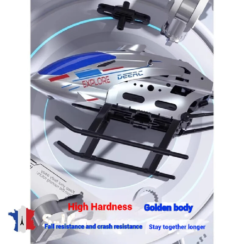 Elicottero telecomandato Rc Mini materiale resistente alle cadute Giocattolo telecomandato Studente della scuola primaria Modello di aereo Regalo di ricarica