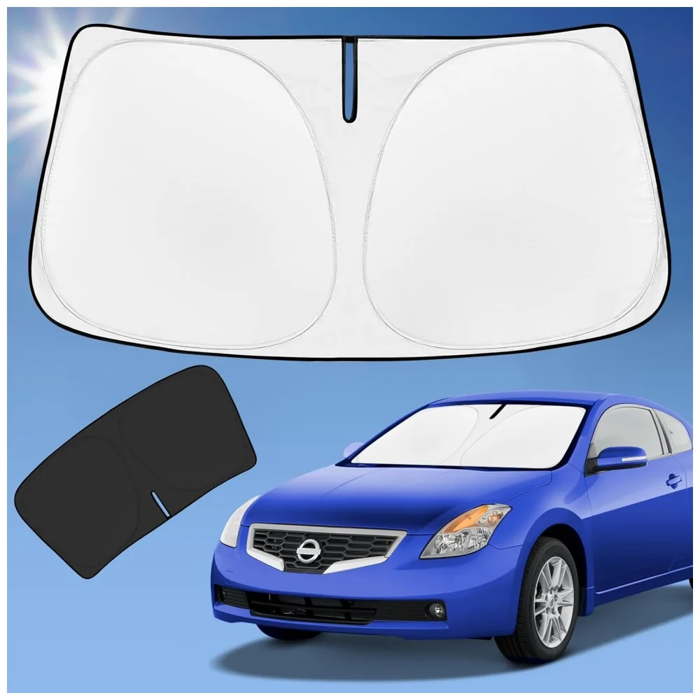 Custom Windshield Sun Shade For Nissan Altima 2008-2012 Retractable UV Block Front Window Sun Visor Heat Shield