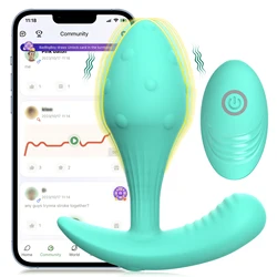 Vibrador masajeador de próstata para hombre y mujer, tapón Anal con Control remoto por aplicación, tapón Anal vibratorio, Juguetes sexuales para adultos, 10 velocidades