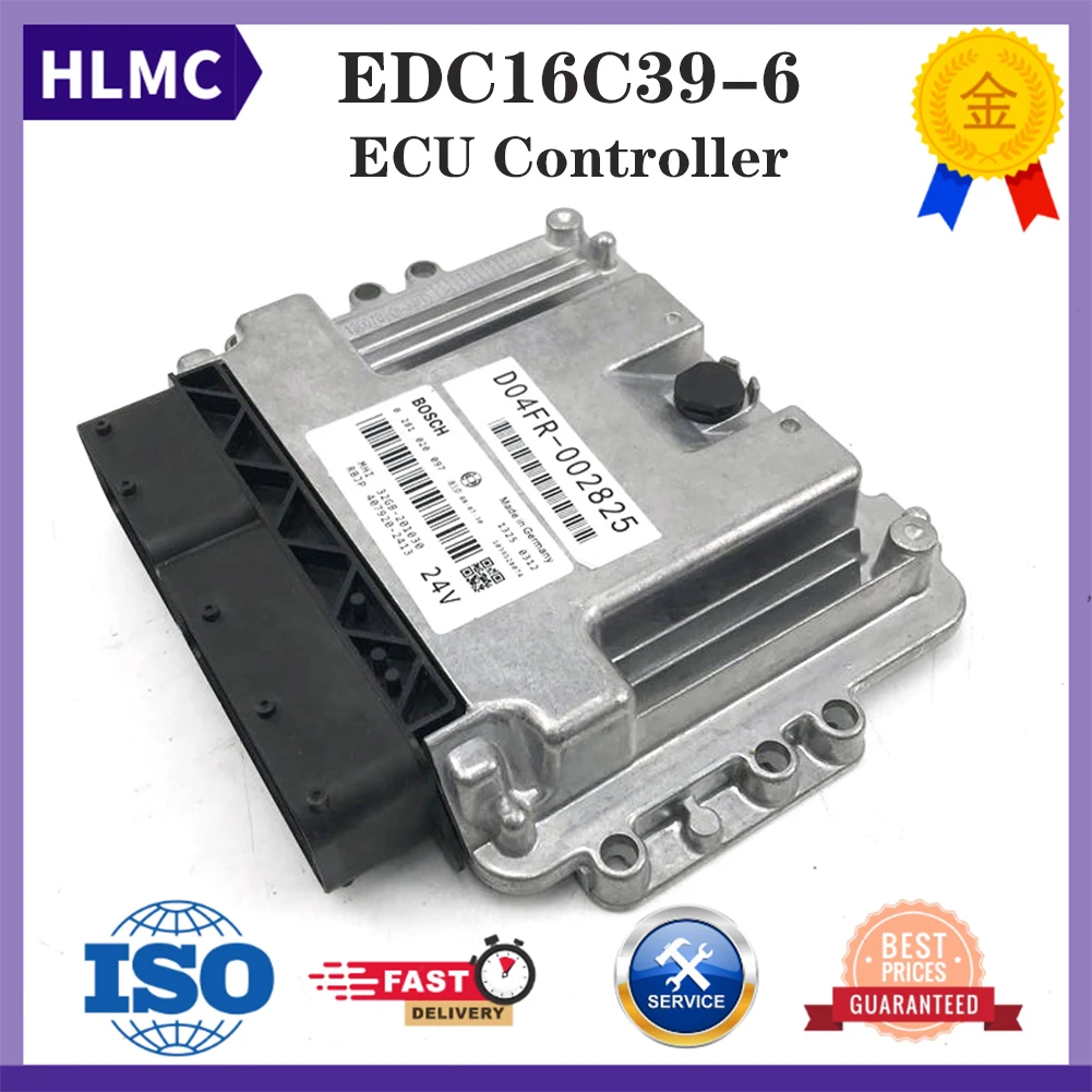 Construction Machinery Parts SK130-8 SK140-8 Diesel Engine Computer Board Engine Controller ECU EDC16C39-6 D04FR-002825