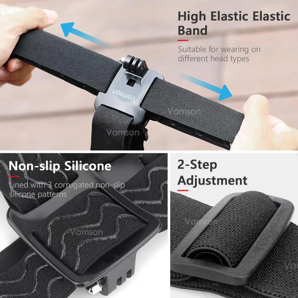 Vamson Phone Clip Chest Mount Strap Belt Harness for iPhone Xiaomi Samsung for Gopro Hero 11 10 9 8 Insta360 X3 One X2 DJI OSMO