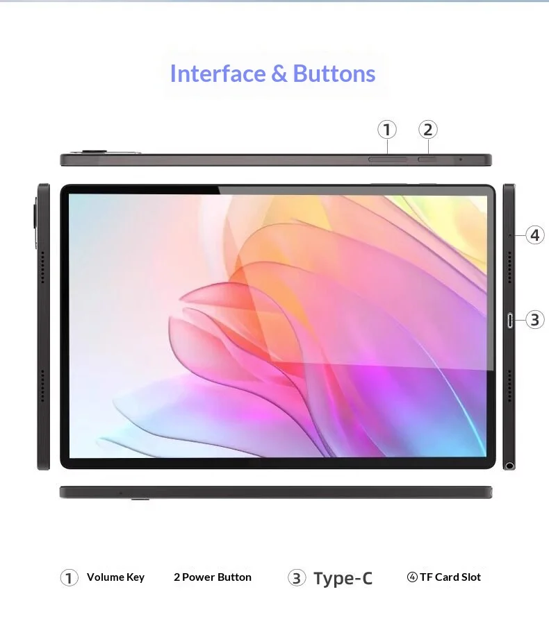 Новый легкий планшет-трансформер 2-в-1 2026 года, 10,5 дюймов, Android, 7000 мАч, для офиса, учебы, игр и развлечений