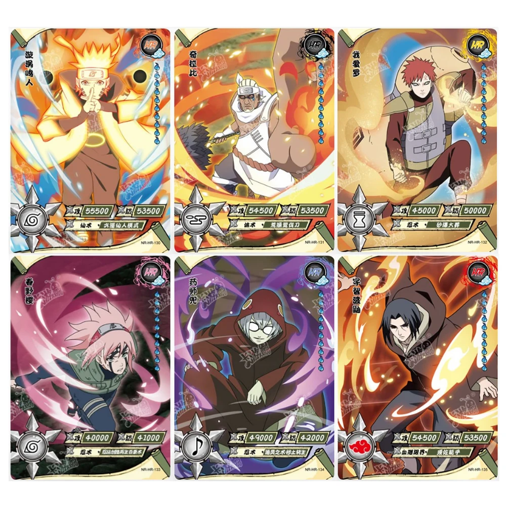 

KAYOU Naruto HR Card 121--160 Uzumaki Naruto Sasuke Namikaze Minato Hidan Haruno Sakura Collection Card