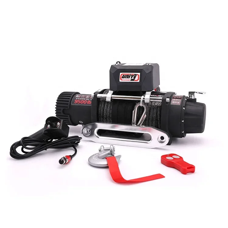 China Manufacturer Electric 4500 Lb Winch 4x4 12v With Synthetic Rope