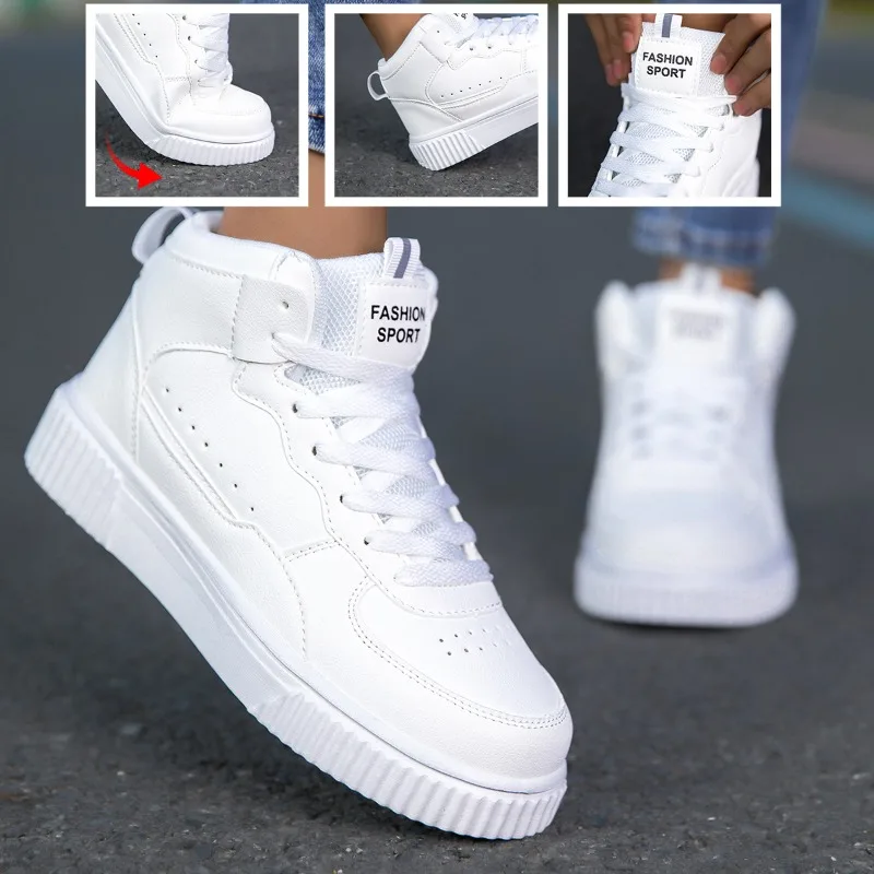 

YRZL Women Shoes White Sneakers Lightweight Comfortable Male Athletic Sneakers Walking Women Vulcanize Shoes Sports Men's Shoes