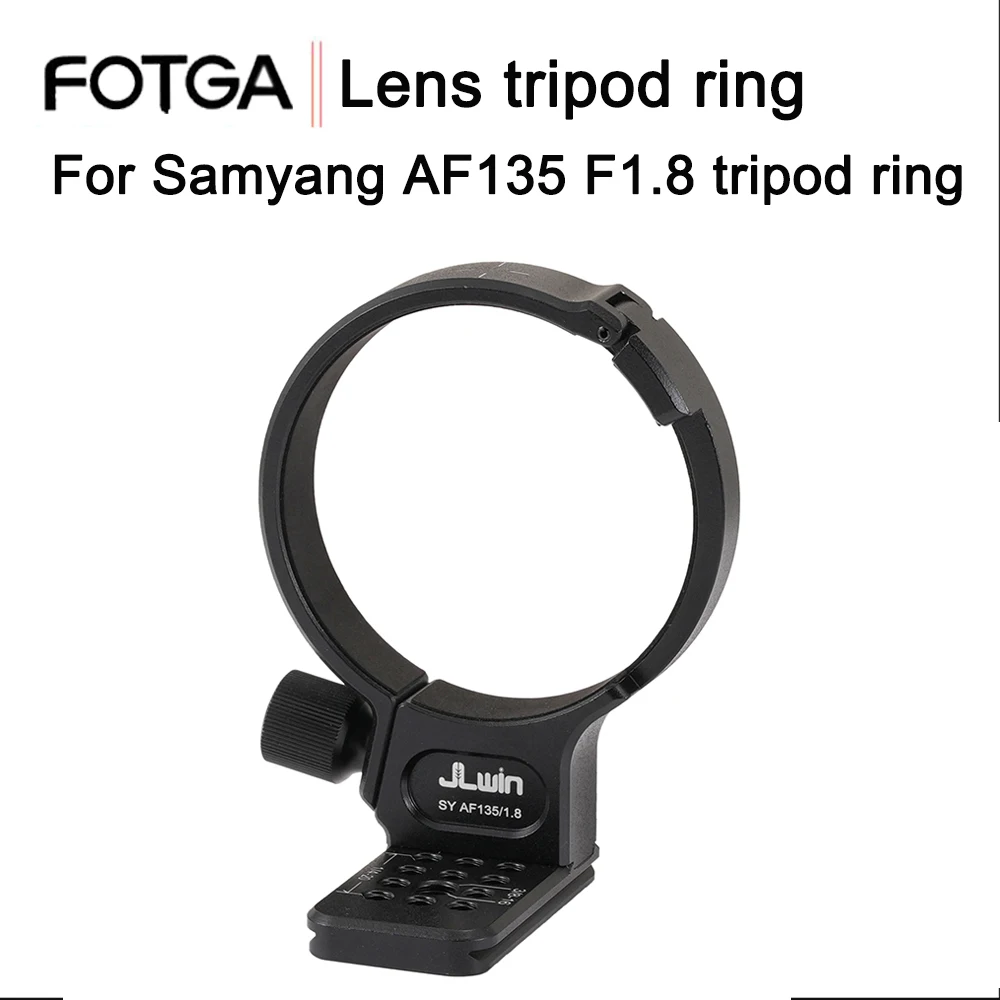 FOTGA 1/4 Quick Release Tripod Mount Collar Base Ring Adapter For Samyang AF135 F1.8 Camera Lens Holder Tripod Ring Accessories