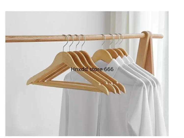 Wooden clothing store clothes hanging wooden non-slip hangers