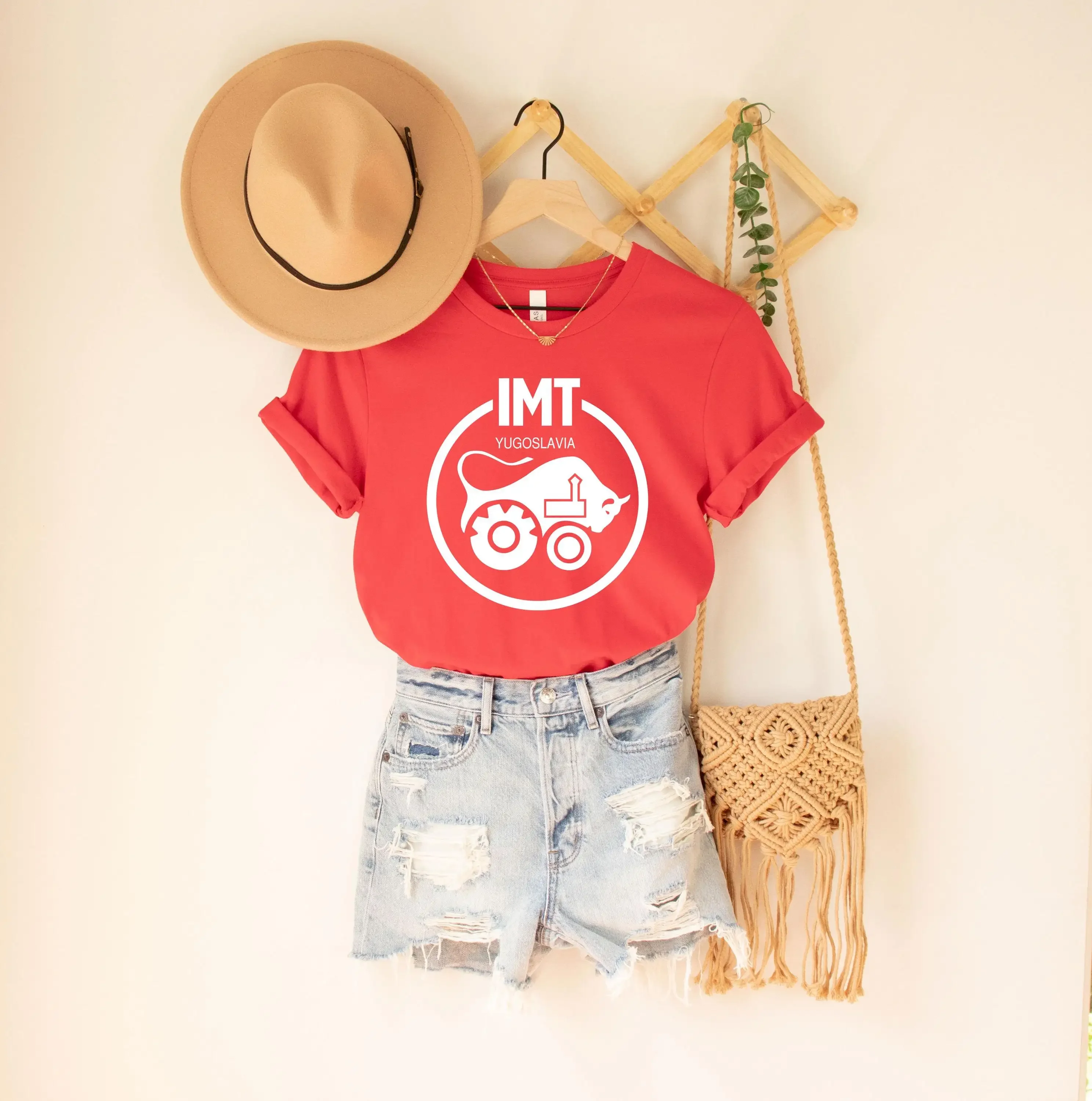 Imt T Shirt Belgrade Yugoslavia Yugo Farmers Serbian Tractor Retro Apparel ex yu