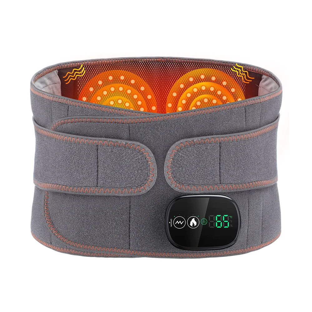 Electric Infrared Heating Therapy Waist Massager Back Support Belt Vibration Lumbar Massage Brace Pain Relief Muscle Massager