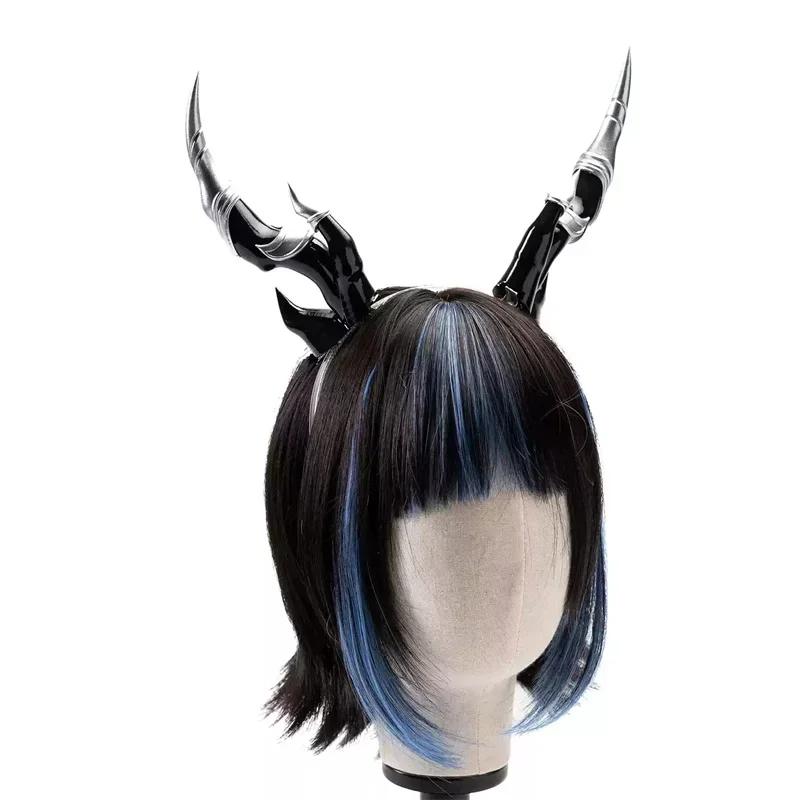 Game Arknights Mudrock Horns Cosplay Headwear Props Halloween Carnival Party Masquerade Cosplay