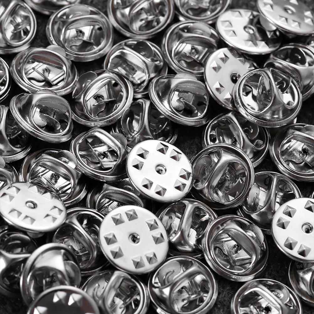 

100pcs Butterfly Hat Clutch Backs Copper Pins Tie Tacks Lapel Holders Jewelry Craft Buckles Replacement Fastening