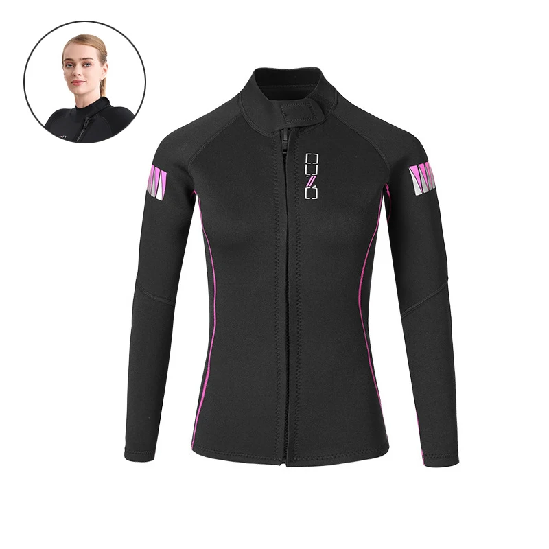 

Women's Wetsuit Top Jacket -1.5mm Neoprene Long Sleeve Shirt for Warmth & Comfort- Surfing, Snorkeling, All Watersports Pants