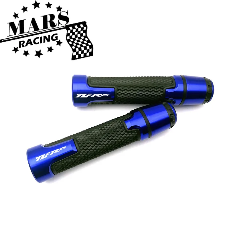 For YAMAHA new YZF-R15 V3 V4 YZF R15V3 R15V4 Motorcycle Accessories 22mm Hand Grips Rubber Gel Handle Grip Handlebar YZFR15 logo