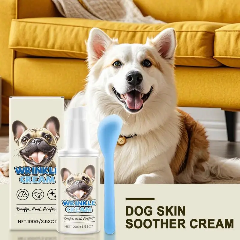 Пустышка для кожи собаки, 100 г, нежная мазь для собак, увлажняющий крем для лап, защита от морщин домашних животных, пустышка, аксессуары для сухих потрескавшихся лап