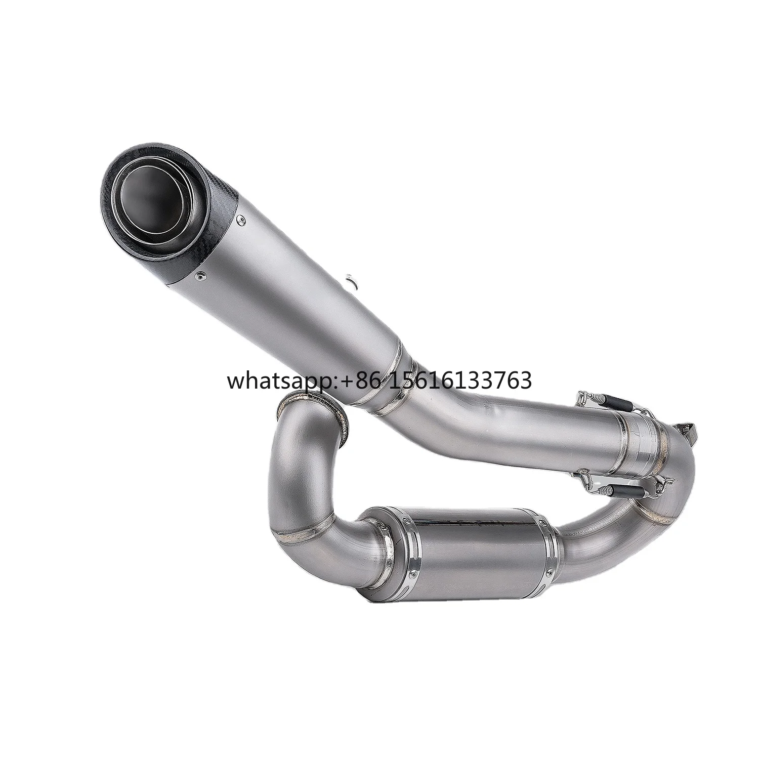 

New Project with Power Pack S1 Titanium Exhaust System Kit Slip-On Line Right Side for Streetfighter V2 Panigale V2 2020-2024