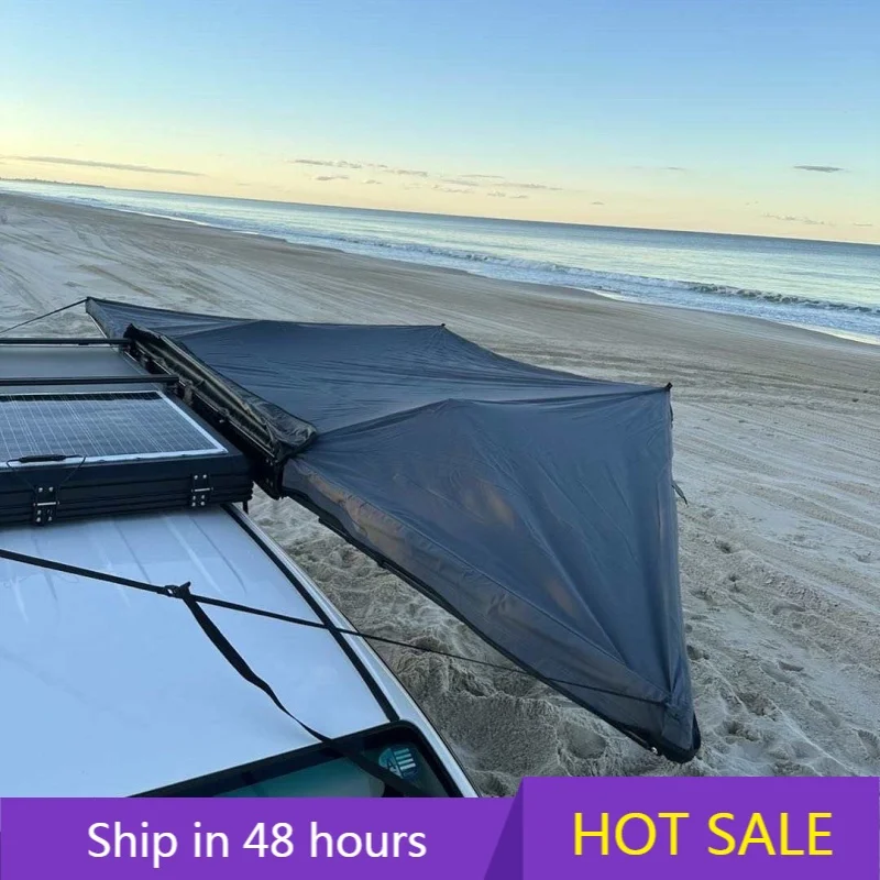 

YTYIN DrunkenXp 2.0m Radius 180Degree 280G Canvas Fabric Camping Tent Free Standing Awning Car Side Awning