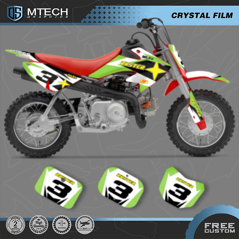 

DSMTECH индивидуальный графический фон для HONDA CRF 2000 2001-2012 CRF50 2013 2014 2015-2021 CRF50 наклейки наборы наклеек 002