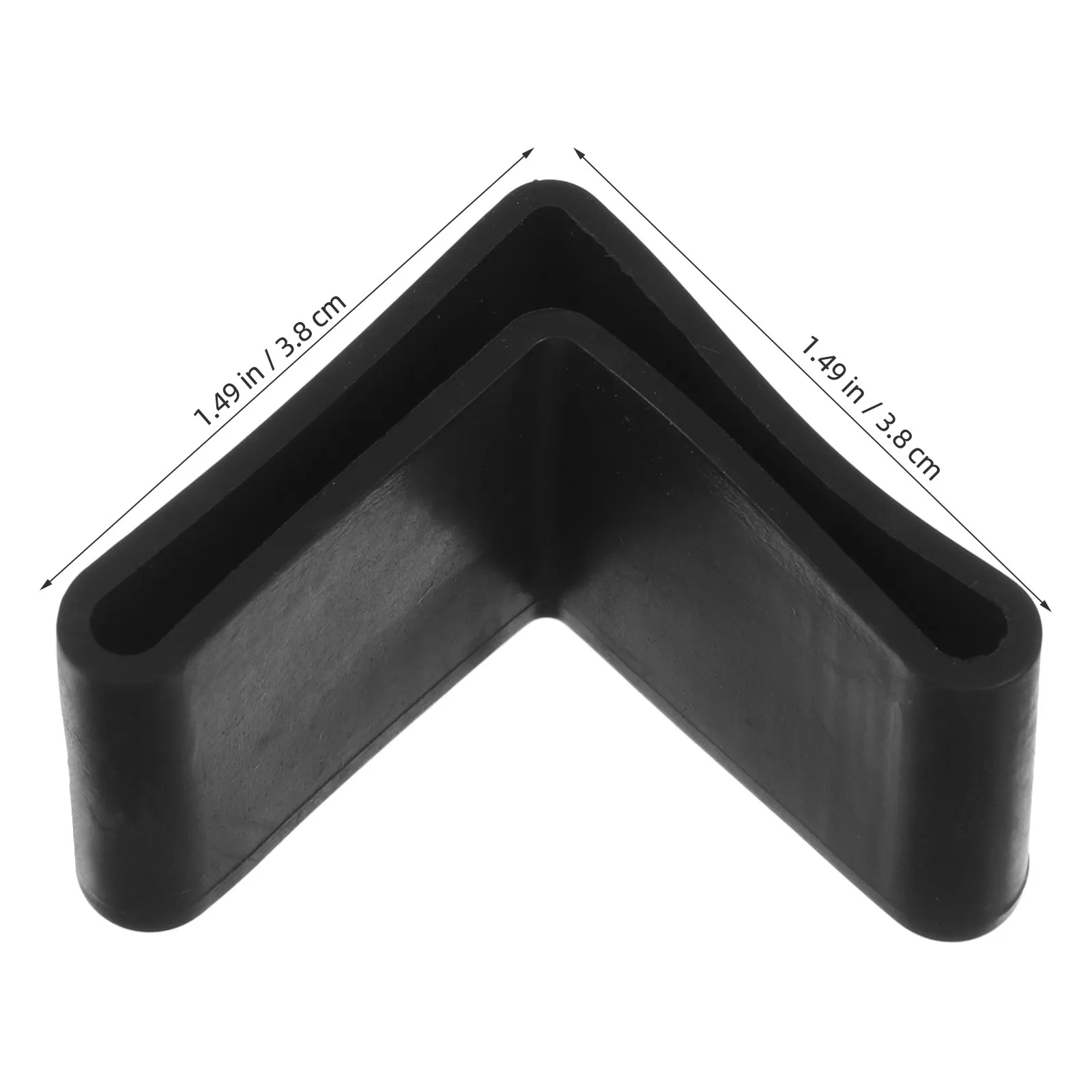 12Pcs Triangle Furniture Feet Covers Rubber Leg Protectors Floor Scratch Guard Non-Slip Stability for Home Office Furniture
