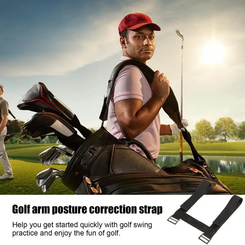 Golf Swing Trainer Assistentie Houding Swing Band Golfhulp Voor Swing Training Tussen Armen Correctie Riem Swing Hand Voor Golfer