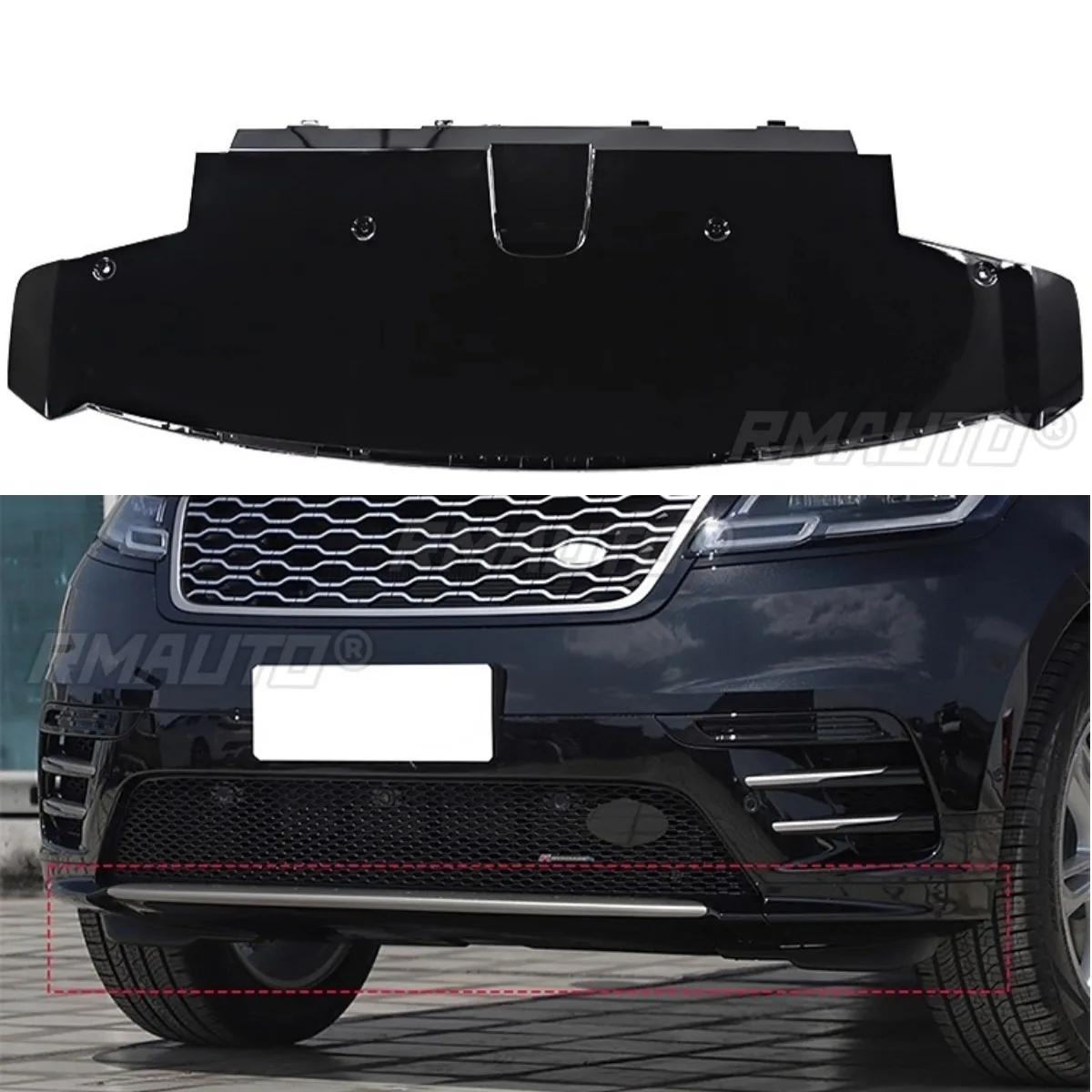Spoiler Skid Plate Trailer Cover Tow Guard Board Hood Trailer Cover Lower Body Kit For Range Rover Velar Car Accessories