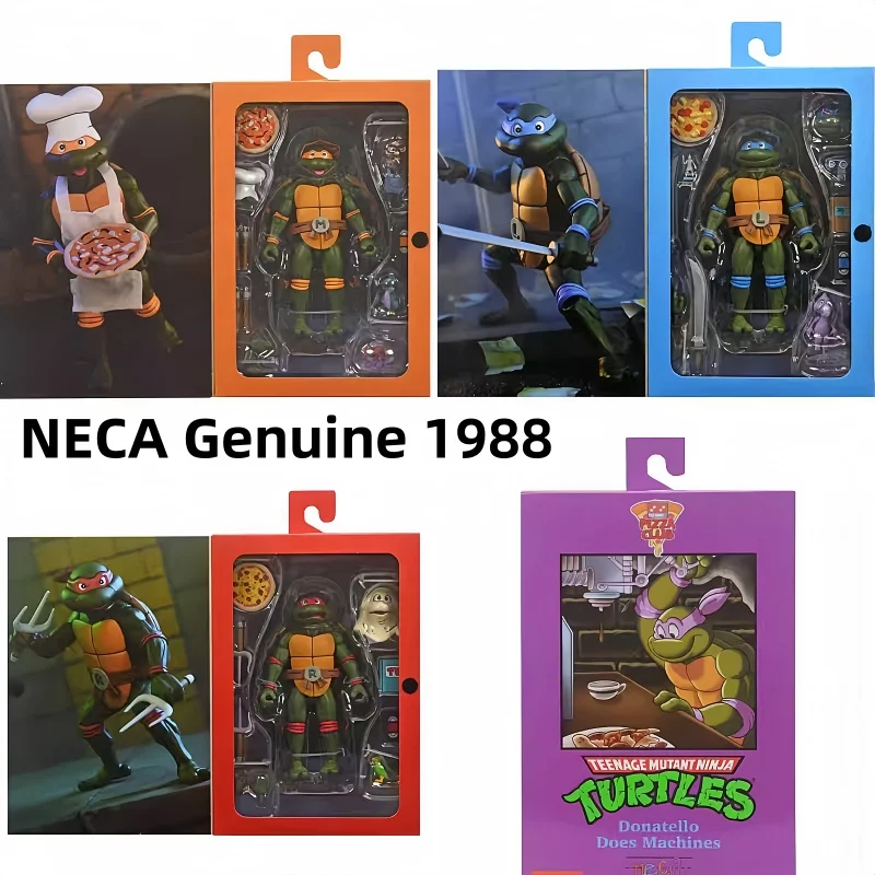 Original Neca  1988 Anime Version 7-Inch Four-Person Rental Action Figure Model