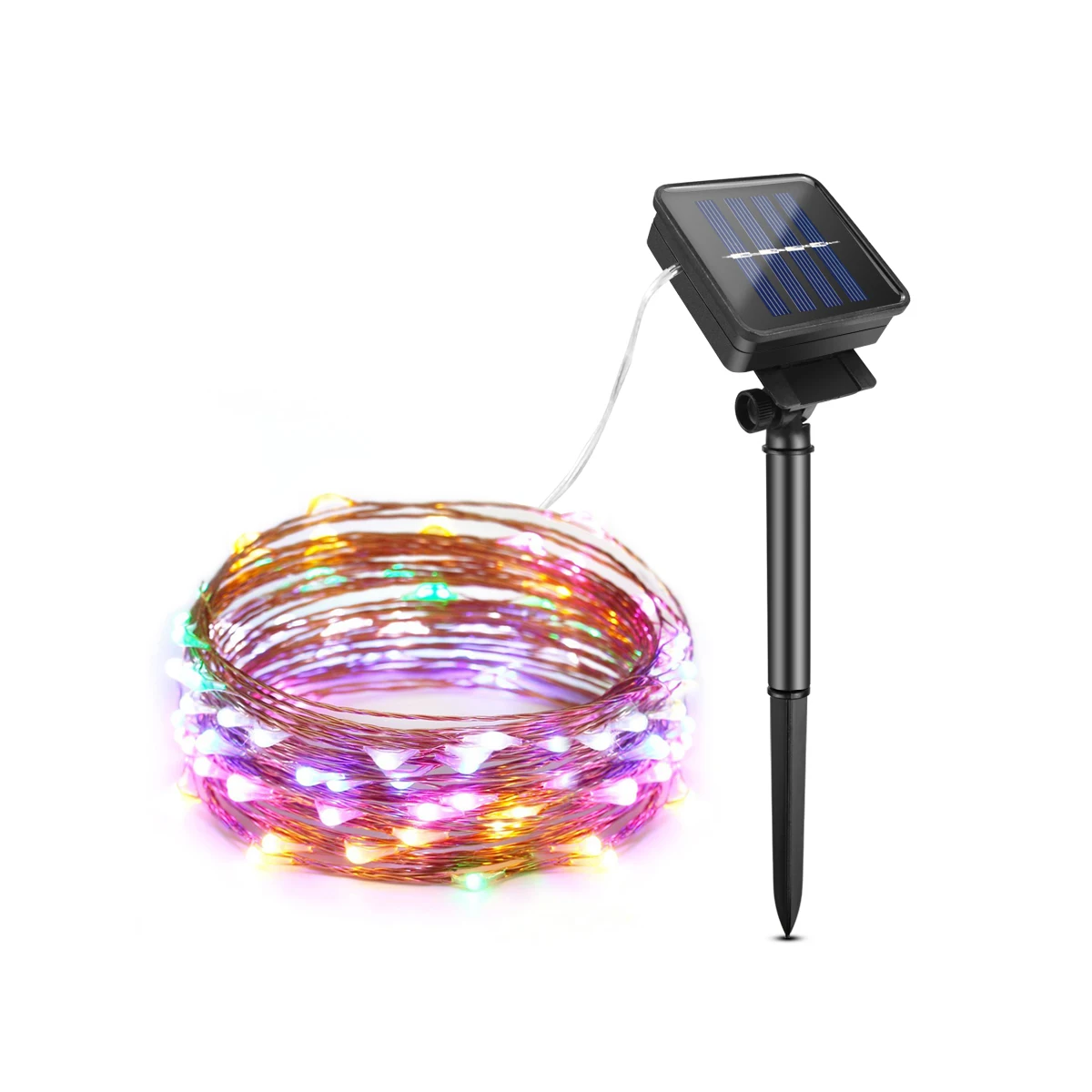 Solar Rechargeable Luz Ledstrips Cooper Wire LED Light Strip Fairy Lights Outdoor Garland Solar Power Lamp Christmas For Garden