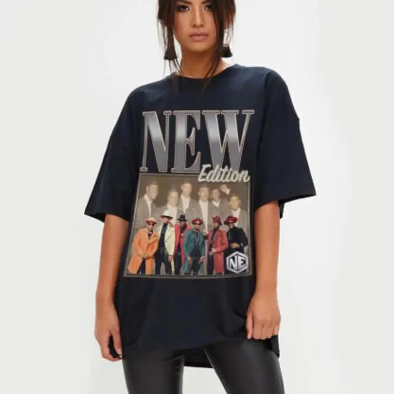 New Edition Band Retro T Shirt Homage