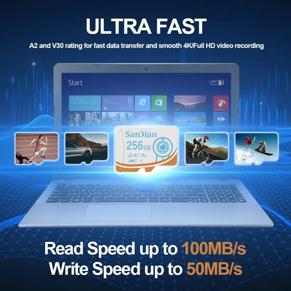 Ultra Micro Karte 2TB 1TB SD-Karte SD/TF Flash-Karte 128 MB/S Speicher karte GB Kamera Video U3 C10 A2 Karten Micro TF SD für Telefon