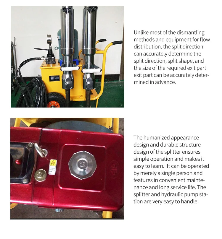 Complete Hydraulic Quarry Using Powerful Mining Rock Splitting Machine for Sale