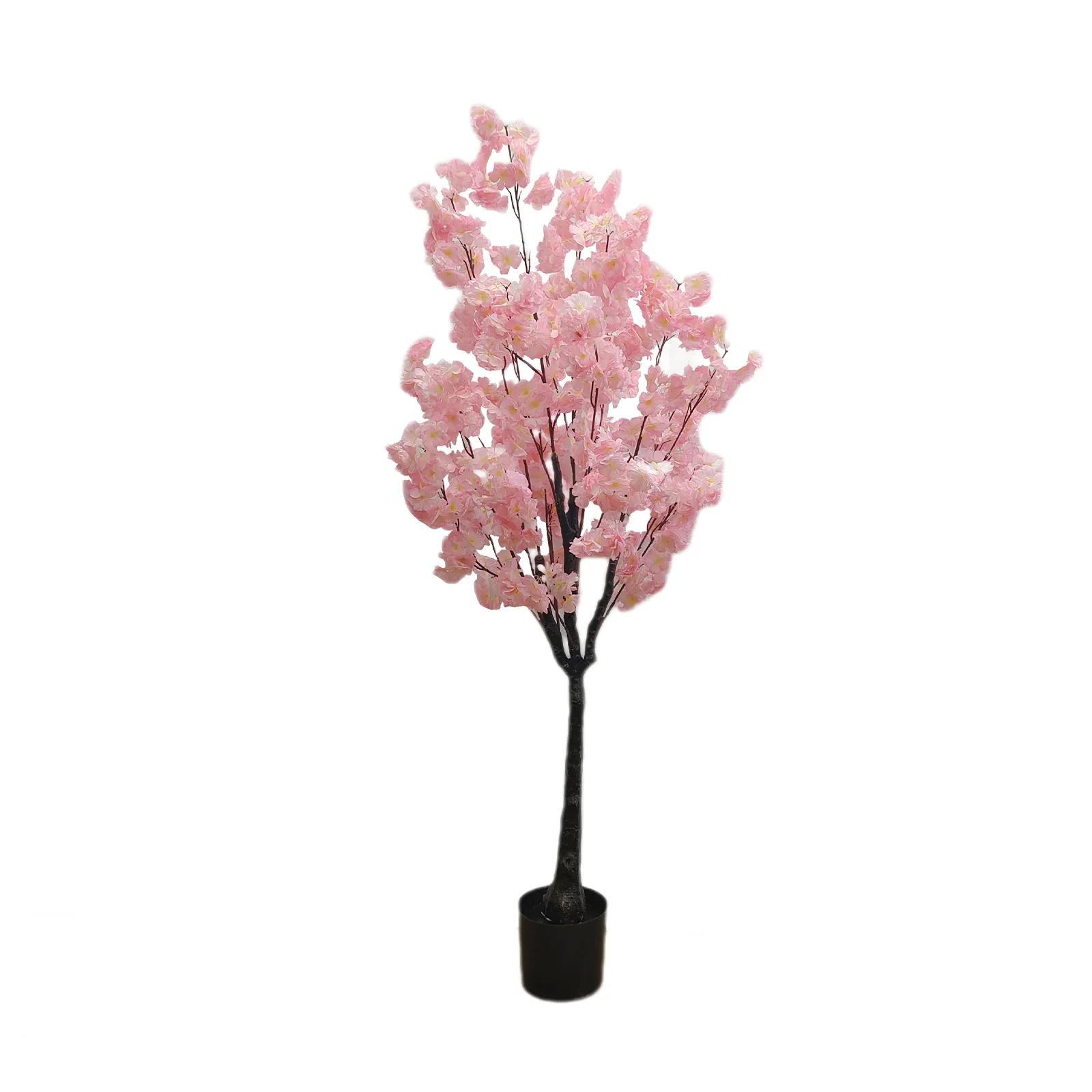 Artificial Cherry Blossom Tree Faux Floral Plant Blooming Tree Artificial Plant Fake Tree Faux Silk Plant in Pot for Home Decor