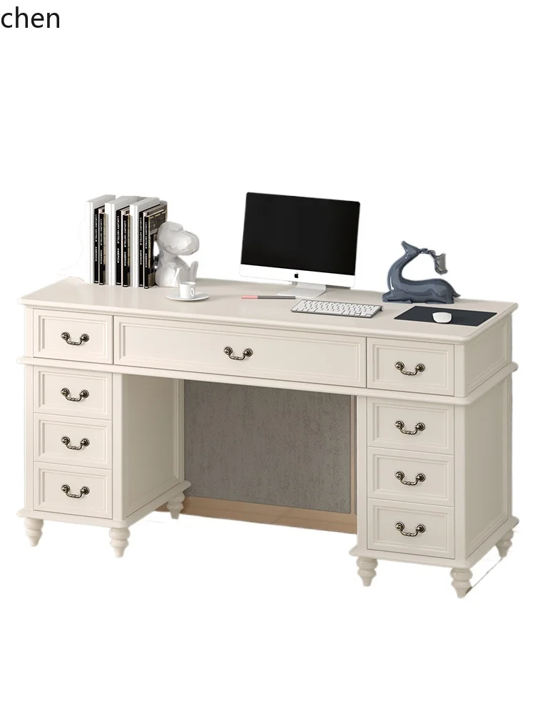 CZ all solid wood light luxury computer desk writing desk room decoration accessories desk accessories