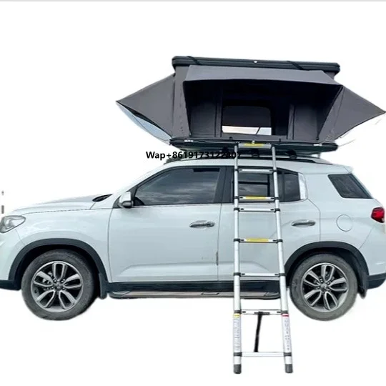 Portable Fully Automatic Foldable Hard Shell Pop-Up SUV Tent Ladder Waterproof Sunroof Roof for Self-Driving Cars Made Aluminum