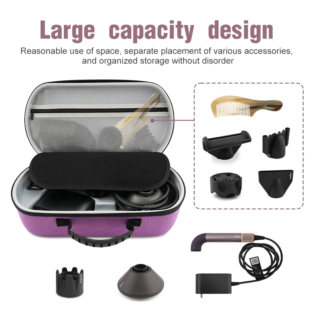Reise Hartschale Haartrockner Aufbewahrungskoffer für Dyson Supersonic r Tasche Tragbare EVA-Tragebox für Dyson Haartrockner Zubehör