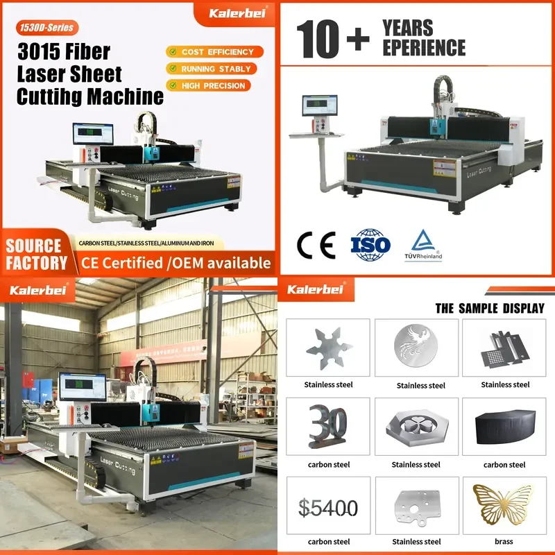 for 3015 Small Simple CNC Fiber Laser Metal Sheet Cutting Machine 1500W 2000W 3000W