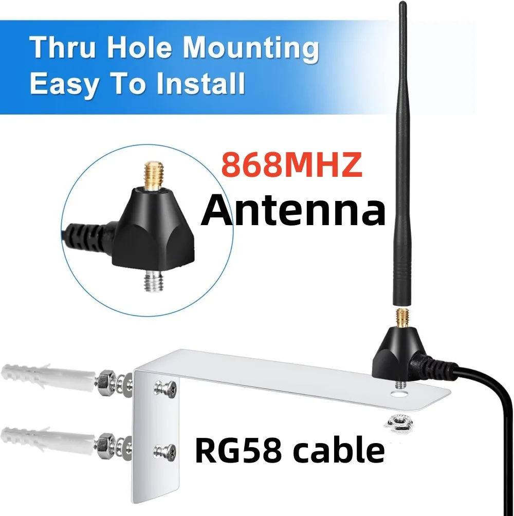 Per porta del garage, antenna a lungo raggio da 868 MHz, antenna esterna, ricevitore radio/telecomando potenziatore