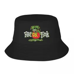 Custom Unisex Anime Cartoon Rat Fink Bucket Hat Travel Beach Summer Camping Hats