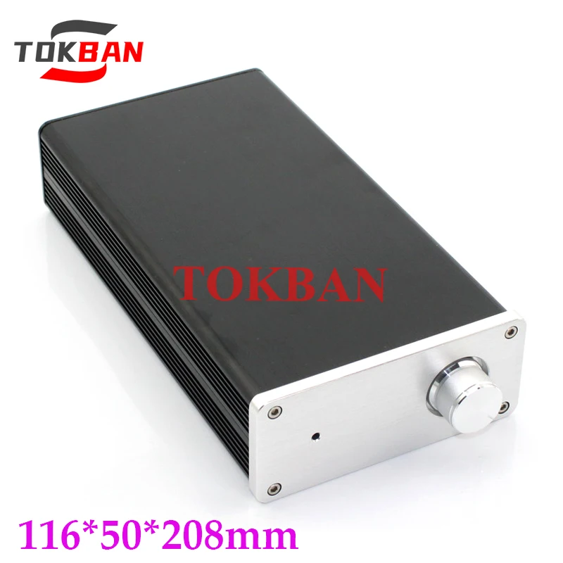 

Tokban Audio WA110 116*50*208 мм полностью алюминиевый корпус усилителя мощности, Корпус Шасси «сделай сам»