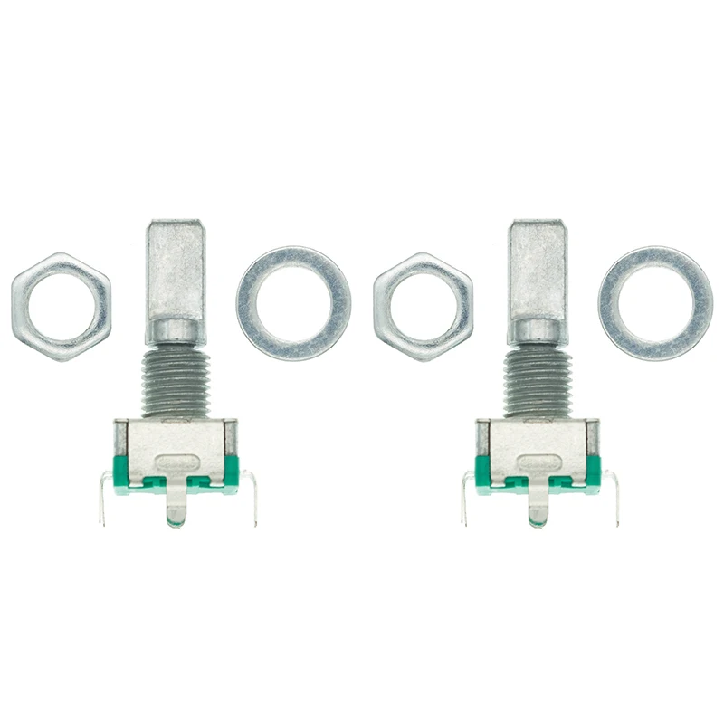 2PCS EC11 Rotary Encoder Code Switch/EC11/Audio Digital Potentiometer With Switch 5Pins Handle Length 20mm