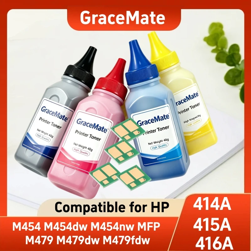 414A 415A 416A Toner powder chip Compatible for HP Laserjet Pro M454 M454dw M454nw MFP M479 M479dw M479fdw Color Printer CHIP