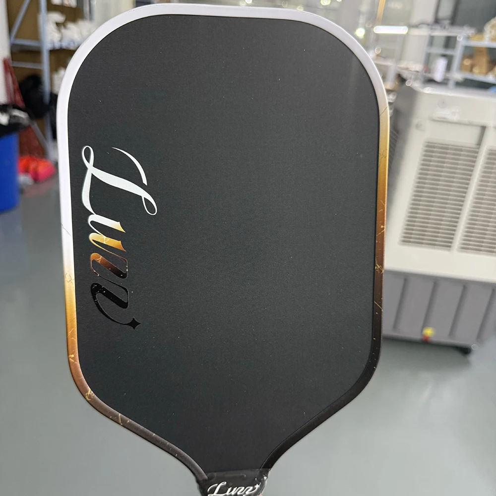 Luzz Inferno 2.0 M1 16mm Aero Black Pickleball Paddle MPP Foam Core With Carborundum Durable Rough Friction Surface Racket