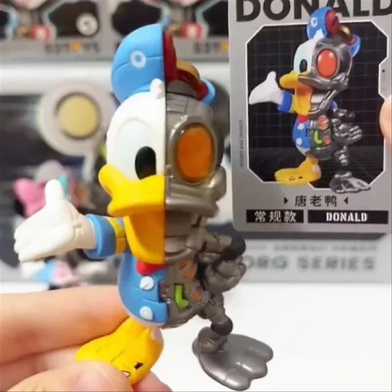 

Disney Mickey and Friends Cyborg Series Blind Box Donald Duck Pluto Mickey Semi-mechanical Model Cute Anime Figure Birthday Gift