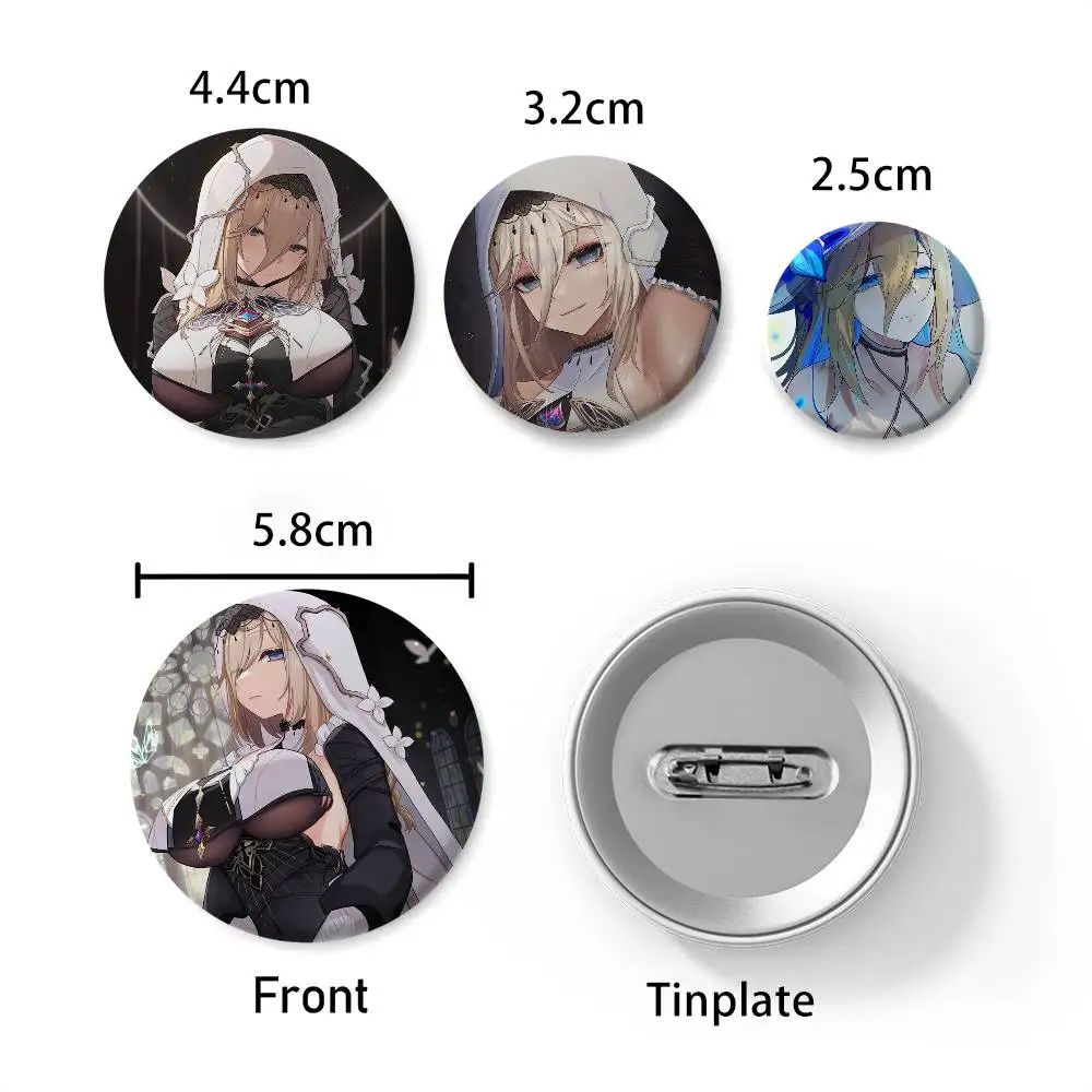 هونكاي تأثير Aponia شارات لطيفة شارة مستديرة رائعة دبابيس دبابيس الإبداعية للملابس قبعة ظهره هدية الملحقات