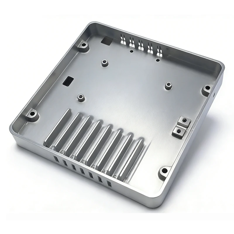 

CNC Machined 6061 Aluminum Alloy Electronic Enclosure, Custom Heat Dissipation Housing for Industrial Equipment